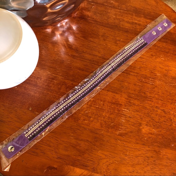 Wrap n snap bracelet, adjustable, microfiber #saa - Picture 3 of 7